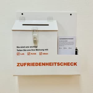 Rehaktiv Engelskirchen GmbH Beschwerdemanagement - nutzen Sie unseren Zufriedenheitscheck (Complaint Box)