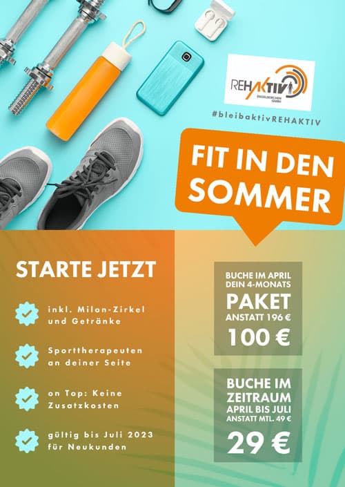 FIT IN DEN SOMMER #bleibaktivREHAKTIV