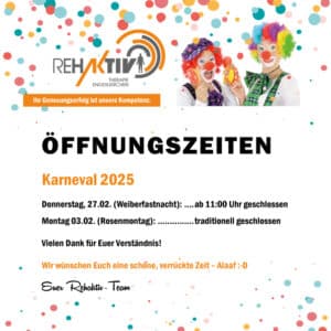Karneval 2025 – Öffnungszeiten
