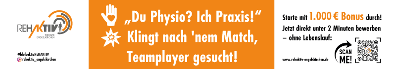 Suchen Physiotherapeut/in (m/w/d) in Engelskirchen – 1.000 € Bonus – Jetzt direkt unter 2 Minuten bewerben – ohne Lebenslauf