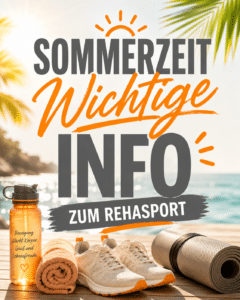 Sommerzeit, wichtige Info zum Rehasport Engelskirchen